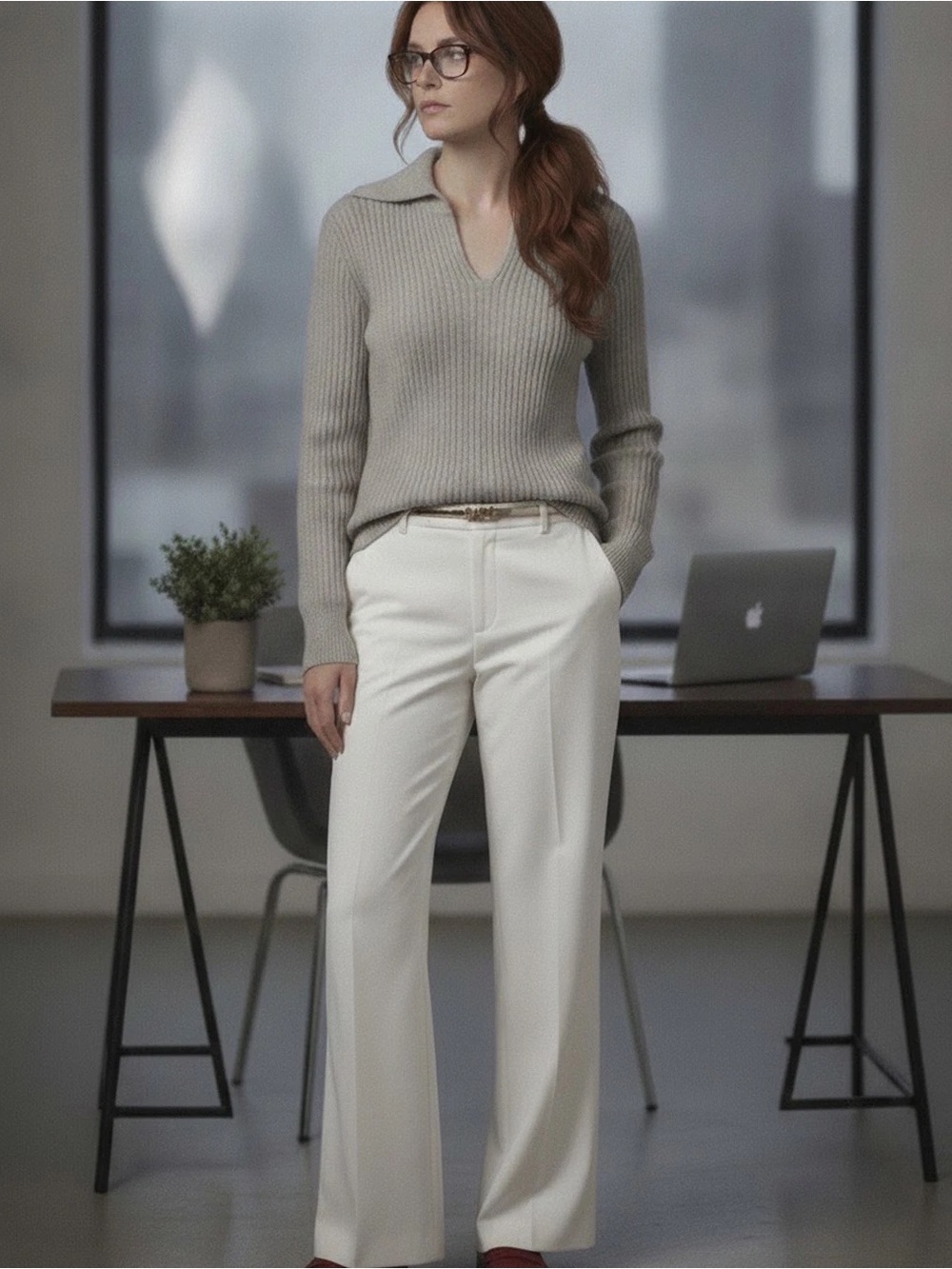 Club Monaco Cashmere Ribbed Sweater Size L